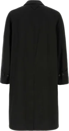 Prada Mens Coat Black Cotton