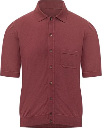 Rakk&igrave; Polo Camicia Taschino - Heren - Polos - Rood - M - Katoen - Tops