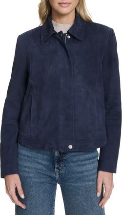 Cole Haan Suede Jacket in Navy at Nordstrom, Size X-Large