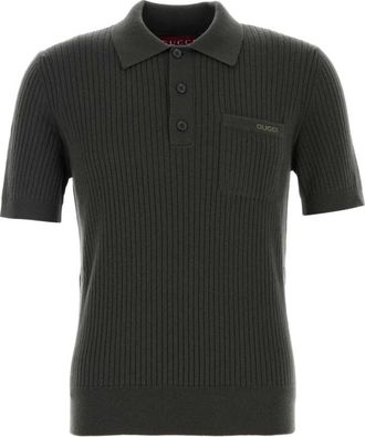 Gucci Forest Green Polo Sweater