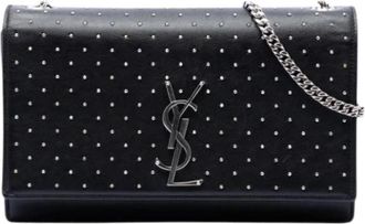 Saint Laurent Pre-owned Kate Crossbody Bag - Dames - Vintage Schoudertas - Zwart - ONE Size - Leer - Vintage