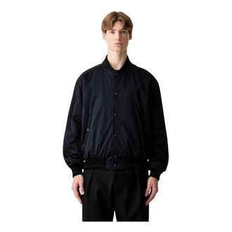 Maison Kitsun&eacute; Bomberjack - Heren - Bomber jackets - Blauw - XL - Katoen - Jassen