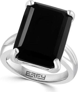 Effy Sterling Silver Onyx Ring in Black at Nordstrom Rack, Size 7