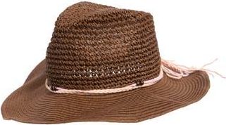 Vince Camuto Crochet Straw Bucket Hat in Brown at Nordstrom Rack