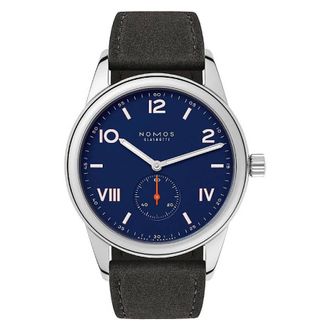 NOMOS Glash&uuml;tte Club Campus 38 Hand Wind Dark Blue Dial Watch 722