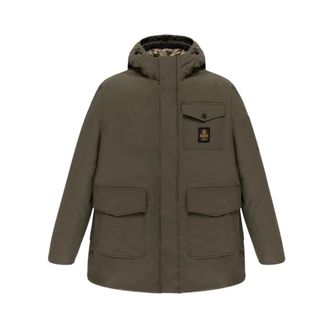 RefrigiWear Hombre, Abrigos, Verde, Talla: S