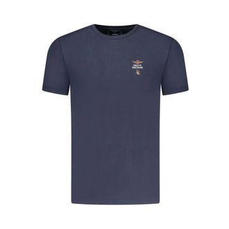 Aeronautica Tops, Heren, Blauw, XL, Katoen, Outdoor T-shirt