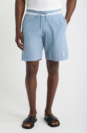 CH&Eacute; Studios Armas Cotton Blend Shorts in Powder Blue at Nordstrom, Size Xx-Large