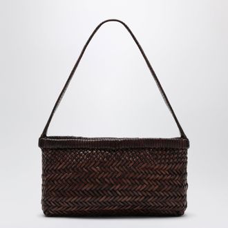 Maneb&igrave; Dark brown Canyon leather bag