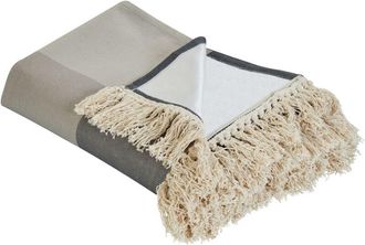 Beliani Picnic Blanket LUNDA 200 x 200 cm Grey