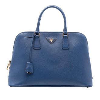 Prada Pre-owned Prada Large Saffiano Lux Promenade Satchel Z7X6TXD9AB60ZX4O