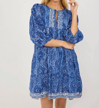 Marea Casita Dress In Blue Multi