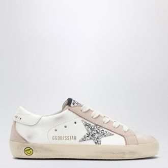 Golden Goose Sneakers Super-Star bianca/rosa/argento