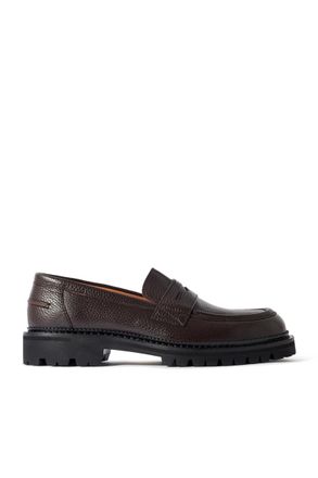 Mr P. Jacques Full-Grain Leather Penny Loafers