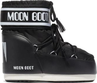 Moon Boot Zwart/Wit Gewatteerde Veterschoenen - Heren - Winterlaarzen - Zwart - 36 EU - Schoenen