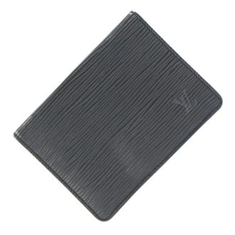 Louis Vuitton Pre-owned Card Case - Heren - Pre-owned - Zwart - Maat: ONE Size Leer