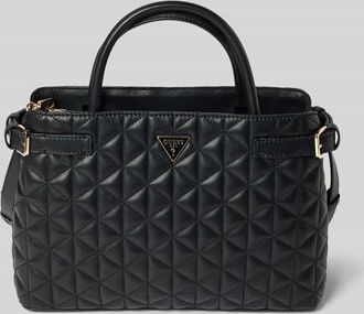 Guess Handtasche mit Steppnähten Modell PAISLEIGH GIRLFRIEND in Black, Größe 1