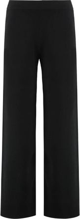 P.A.R.O.S.H. Sweater Pants - Dames - Wijde Broeken - Zwart - S - Wol - Broeken