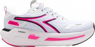 Diadora Womens Cellula 2 Running Shoes In White/black/pink Fluorescent