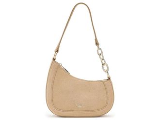 Dune London Direction Shoulder Womens Handbags Taupe, Leather