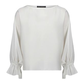 Betty Barclay Dames, Blouses & Shirts, Wit, Maat: S Satijn