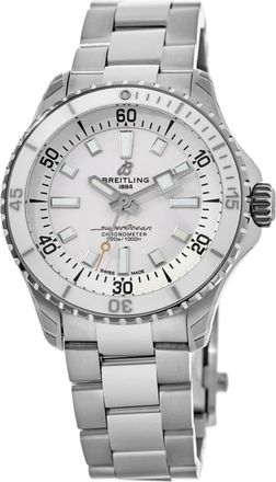 Breitling Superocean Automatic 36 White Dial Steel Womens Watch A17377211A1A1