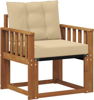 vidaXL Sof&aacute; De Exterior Madera De Acacia S&oacute;lida Natural Vidaxl