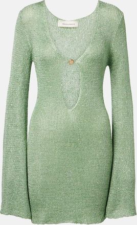 Bananhot Abito corto Rey in maglia con paillettes