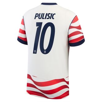 Nike Christian Pulisic USMNT 2026 Stadium Home Nike Mens Dri-FIT Soccer Jersey in White | NN203943392-USM