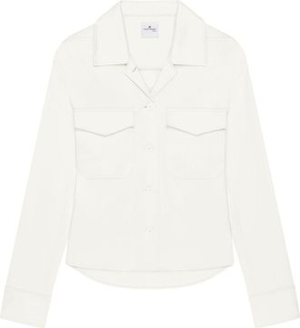 Courrèges satin shirt - White