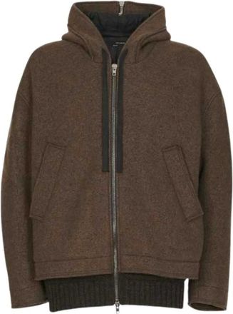 Isabel Benenato Giacca Militare Oversize in Tessuto Misto - - Jackets - Uomo - Marrone - XL