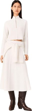 Maje High-neck sweater in Ecru at Nordstrom, Size X-Small