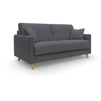 Divani.Store Edgar Sof&aacute; Cama Convertible En Tela Felis Impermeable 180 Cm (mat. 140x197) Antracita