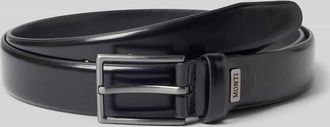 Monti Ledergürtel mit Dornschließe Modell CHICAGO in Black, Größe 100