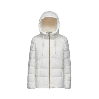 Geox Ademende Polyester Jas - Dames - Winterjassen - Wit - M - Polyester - Jassen