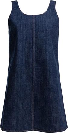 Ami Short Strapped Dress - Dames - Korte kleedjes - Blauw - M - Katoen - Kleedjes