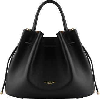 Pourchet Florin Bucket Bag - Dames - Schoudertassen - Zwart - ONE Size - Leer - Tassen