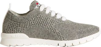 Kiton Kasjmier Gebreide Sneakers - Dames - Sneakers - Grijs - 39 EU - Kasjmier - Schoenen