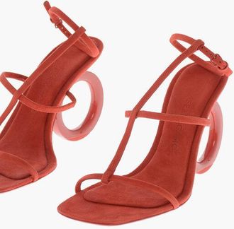 Ferragamo Suede Sandals ELINA With 11cm Iconic Heel size 39,5