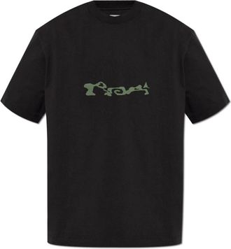 Roa T-shirt met logo - Heren - T-shirts - Zwart - M - Katoen - Tops