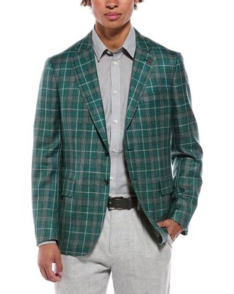Isaia Capri Wool, Silk & Linen-Blend Sport Jacket
