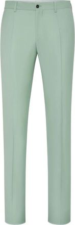 Philipp Plein Broeken Gigol&ograve; Fit - Heren - Chinos - Groen - XL - Wol - Broeken