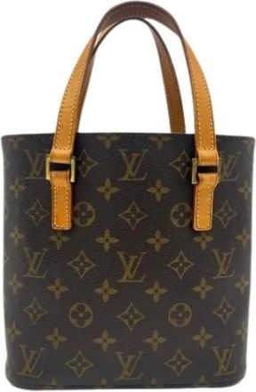 Louis Vuitton Pre-owned Monogram Tote Bag - Dames - Vintage Shopper - Bruin - ONE Size - Leer - Vintage