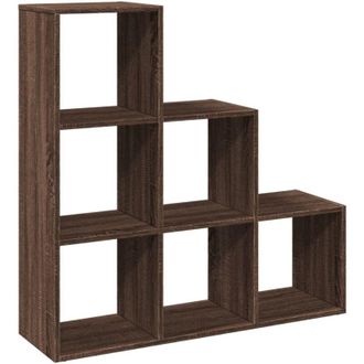 vidaXL Libreria Divisorio 3Ripiani Rovere Marrone 99x29x99 Truciolato - Vidaxl