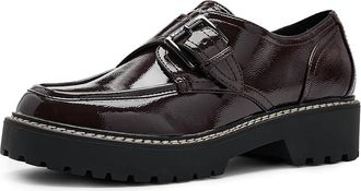 Calvin Klein Saundee Womens Dress Flat Shoes Dark Red : 6.5 M, Synthetic