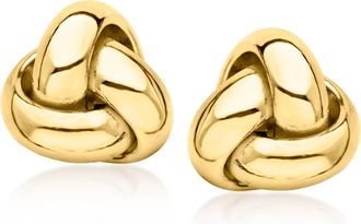 Canaria Canaria Italian 10kt Yellow Gold Love Knot Earrings