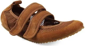 National Comfort Mary Jane Flat in Tan Suede at Nordstrom, Size 11