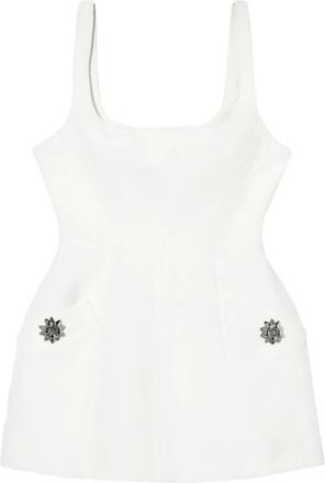 Blumarine Abito corto con decorazione - Bianco