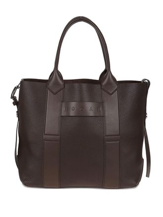 Hogan Script Medium Leather Tote Bag