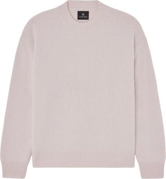 Anine Bing Lee Crew Sweater - Dames - Ronde hals truien - Roze - M - Kasjmier - Truien & Vesten